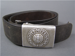 Original German WWII Heer (Army) Combat Worn Belt & Buckle