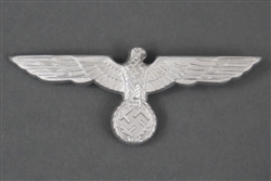 Original German WWII Heer Aluminum Visor Cap Eagle