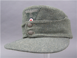 Original German WWII Heer M43 EM Fieldgray Wool Cap Size 58 RB Numbered