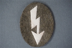 Original German WWII Tropical Heer Infantry Signal Blitz Patch