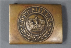 Original Imperial German WWI Early Brass Belt Buckle