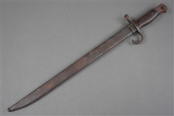 Original Japanese WWII Early Model 30 Arisaka Rifle Bayonet With Hooked Quillon Cross Guard