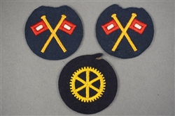 Unissued Original German WWII Signals Mans And Engine Mechanics Trade Patches Lot