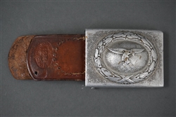 Original German WWII Luftwaffe Aluminum Belt Buckle