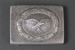 Original German WWII Aluminum Luftwaffe 2nd Model Belt Buckle By Paulmann & Crone