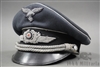 Original German WII Luftwaffe Officerâ€™s Visor Cap