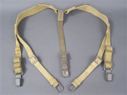 Original German WWII Mid/Late War Tropical Web Combat Y-Straps