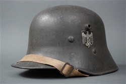 Original German WWII M17 Single Decal Heer Late War Helmet