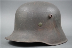 Original German WWII Kriegsmarine M18 Single Decal Reissued Helmet Size 66