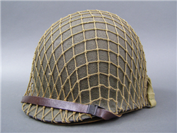 Original US WWII M1 Front Seam Helmet With Original Liner