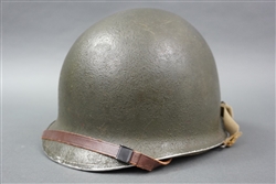 Original US WWII M1 Front Seam Helmet With Original Liner