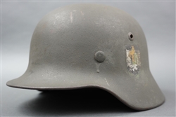Original German WWII M35 Single Decal Kriegsmarine Helmet