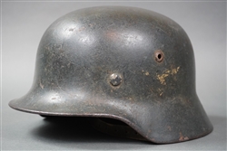 Original German WWII Luftwaffe Single Decal Reissued M35 Helmet Size 66