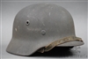 Original German WWII M40 No Decal Heer/Waffen SS Helmet Q64