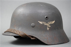 Original German WWII Luftwaffe M40 Single Decal Helmet