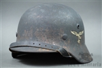 Original German WWII Luftwaffe M40 Single Decal Helmet