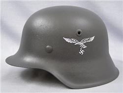 Original German WWII Refurbished Luftwaffe M42 Helmet Size 62 Shell