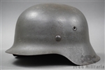 Original German WWII Heer/Waffen SS No Decal M42 Helmet