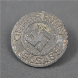Original Third Reich Opferring Elsass Membership Badge