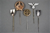 Original Third Reich Membership Stickpins For Veterans Organizations & DAF