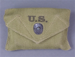 Original US WWII M1942 Field Dressing Pouch E.A. Brown 1943 With Field Dressing