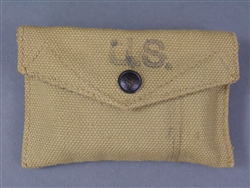 Original US WWII M1942 Field Dressing British Made Pouch With Field Dressing
