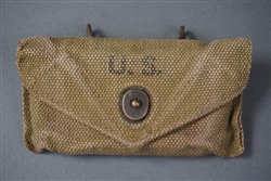 Original US WWII M1942 Field Dressing Pouch Without Dressing