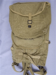 Original US WWII M-1928 Haversack Field Pack Dated 1941 With British Made Mess Kit Pouch