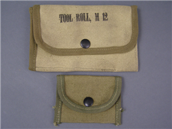 Original US WWII M12 Tool Roll Pouch With Small Pouch