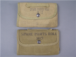 Original US WWII Set Of 2 M13 Spare Parts Roll Pouches