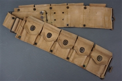 Original WWI US M1910 Cartridge Belt M1903 Springfield Rifle