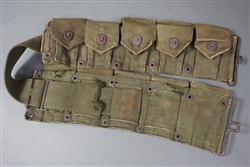 Original US WWII M1923 M1 Garand Cartridge Belt