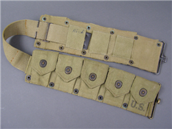 Original US WWII M1 Garand M1923 Cartridge Belt