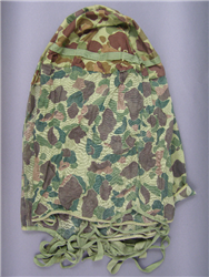 Original US WWII USMC Camouflage Mosquito Net Helmet Cover