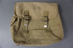 Original US WWII Musette Pouch Marked And Dated 1943