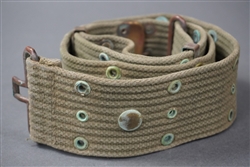 Original US WWII M1936 Khaki Web Belt