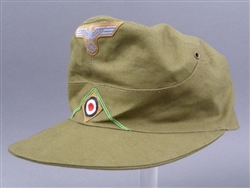 German WWII Afrika Korps M40 EM Tropical Cap (AfrikamÃ¼tze)