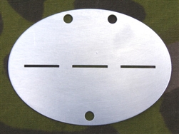Reproduction German WWII Pre/ Early War Aluminum Identification Disc (Erkennungsmarke)