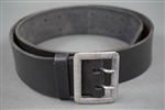 Reproduction German WWII Heer/Waffen SS Officers Leather Belt With Original Buckle European Made