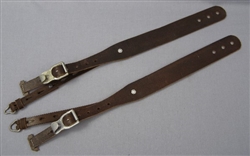 Reproduction German WWII Tornister Shoulder Straps With Original Hardware