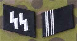 Reproduction Waffen SS Rottenfuhrer Collar Tabs