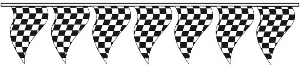 Poly Checkered - Triangle Pennants
