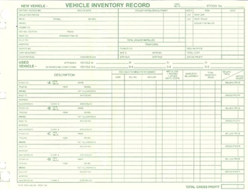 Vehicle Inventory Record