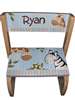 Blue Animal Safari Personalized Flip stool