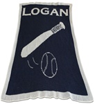 Personalized Blanket Baseball