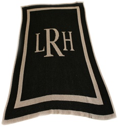 Personalized Blanket Classic Monogram Cashmere