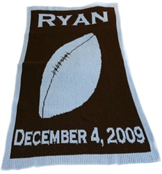 Personalized Football Cashmere Blanket