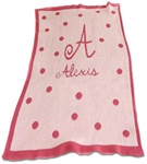 Personalized Blanket Polka Dots