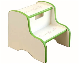 FlowersTwo Step Stool