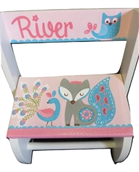 Fiona the fox owl flip stool